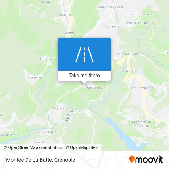 Montée De La Butte map