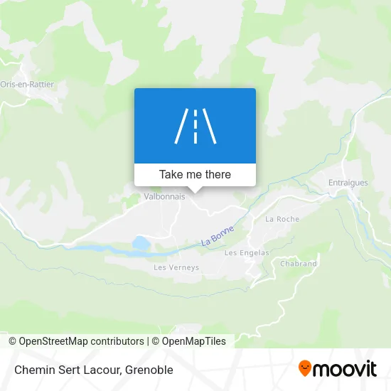 Chemin Sert Lacour map