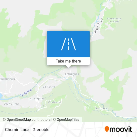 Chemin Lacal map