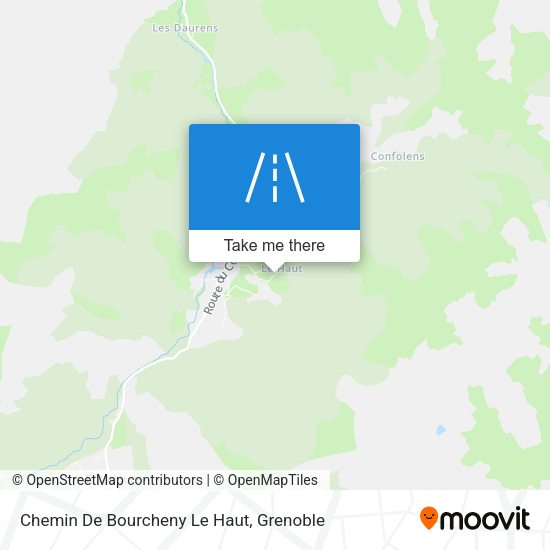 Chemin De Bourcheny Le Haut map