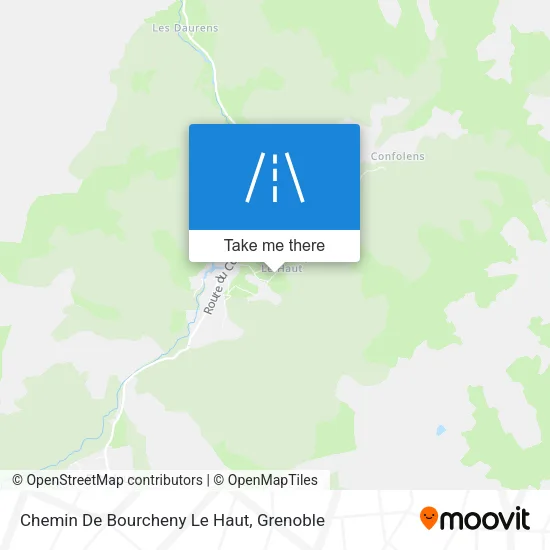 Chemin De Bourcheny Le Haut map