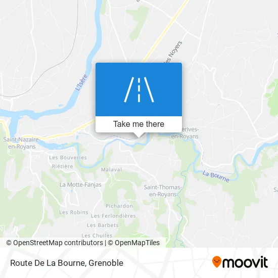 Route De La Bourne map