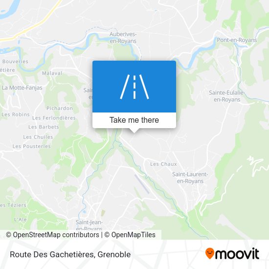 Route Des Gachetières map