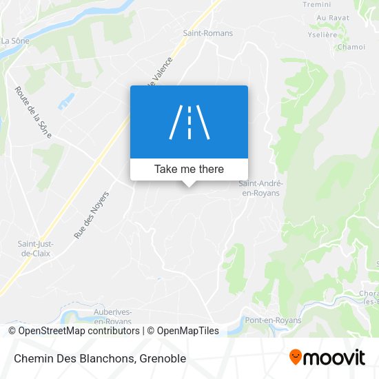 Chemin Des Blanchons map