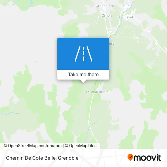 Chemin De Cote Belle map