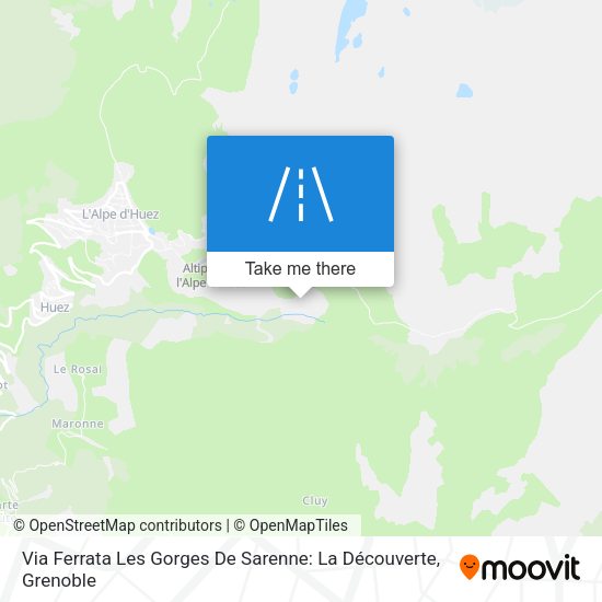 Via Ferrata Les Gorges De Sarenne: La Découverte map