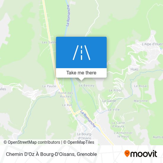 Chemin D'Oz À Bourg-D'Oisans map