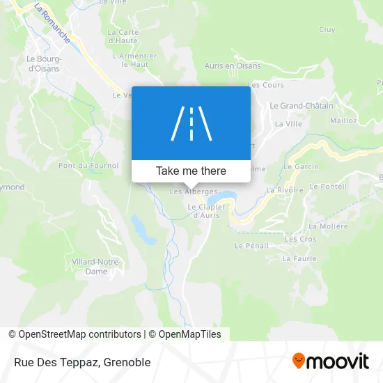 Rue Des Teppaz map