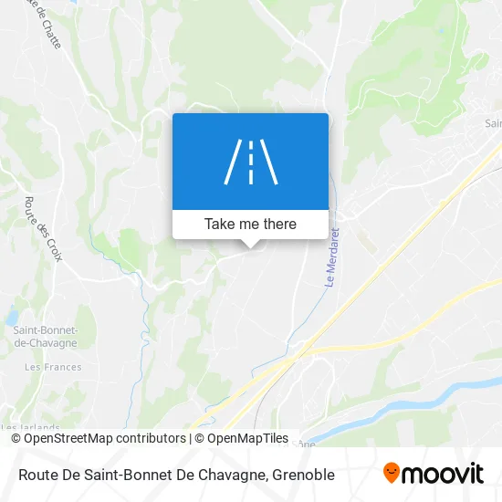 Route De Saint-Bonnet De Chavagne map