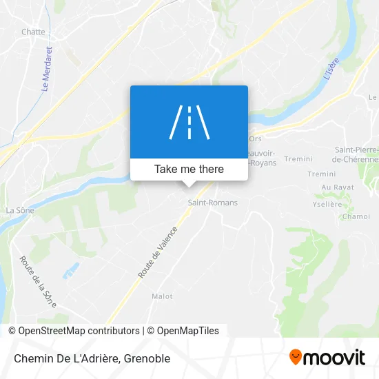 Chemin De L'Adrière map