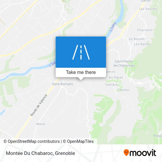 Montée Du Chabaroc map