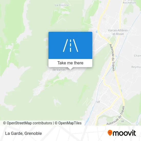 La Garde map