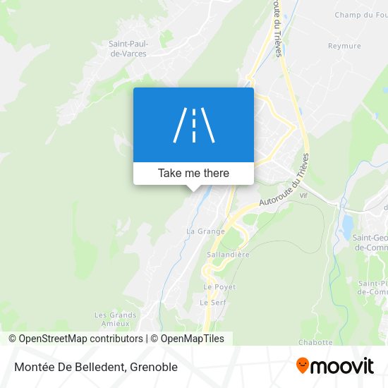 Montée De Belledent map
