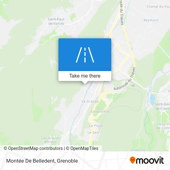 Montée De Belledent map
