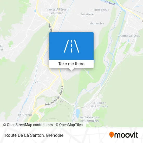Route De La Santon map