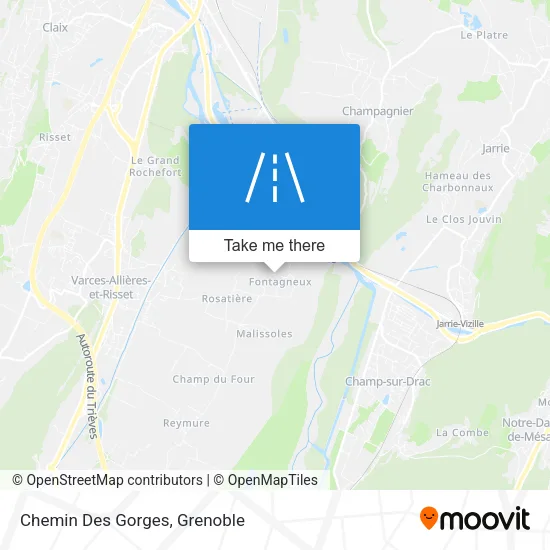 Chemin Des Gorges map