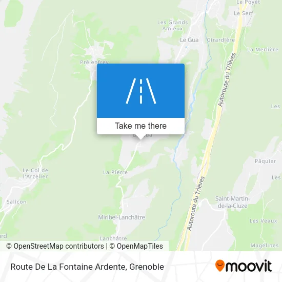 Route De La Fontaine Ardente map