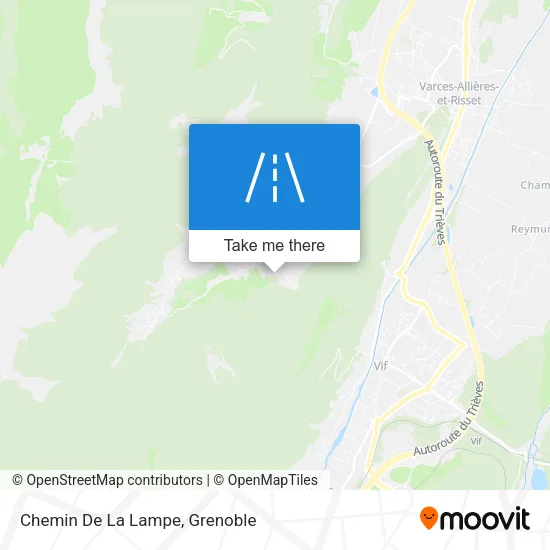 Chemin De La Lampe map
