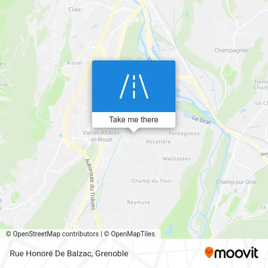 Rue Honoré De Balzac map