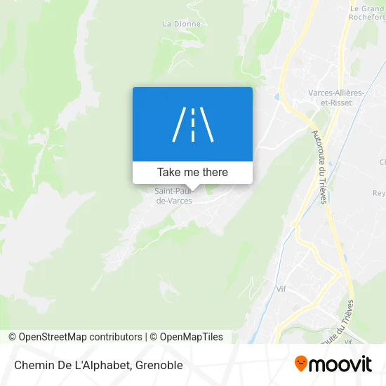 Chemin De L'Alphabet map