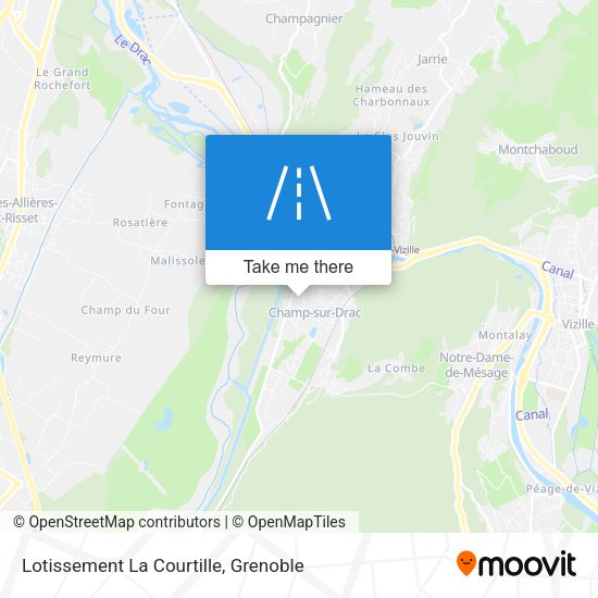 Lotissement La Courtille map