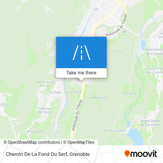 Chemin De La Fond Du Serf map