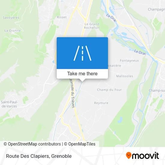 Route Des Clapiers map