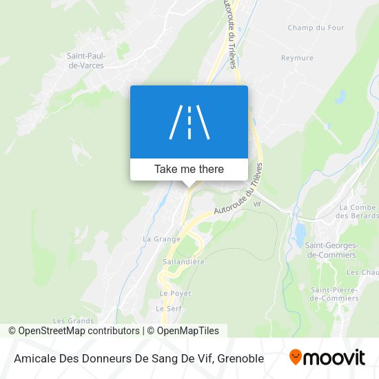 Amicale Des Donneurs De Sang De Vif map