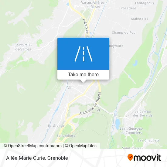 Allée Marie Curie map
