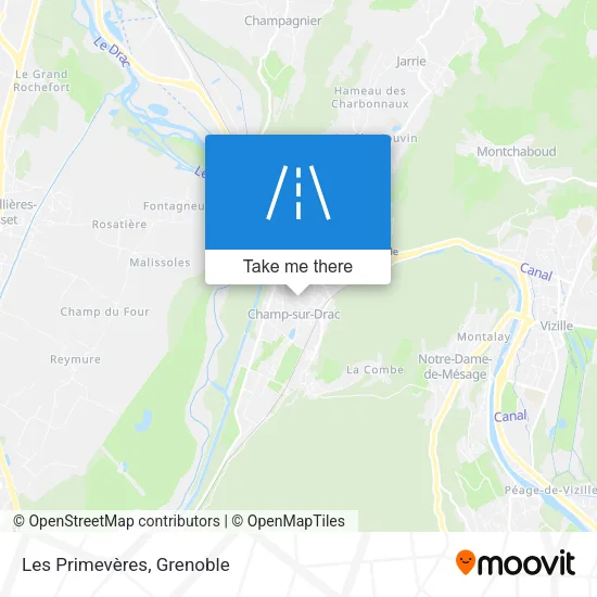 Les Primevères map