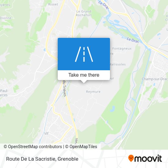 Route De La Sacristie map