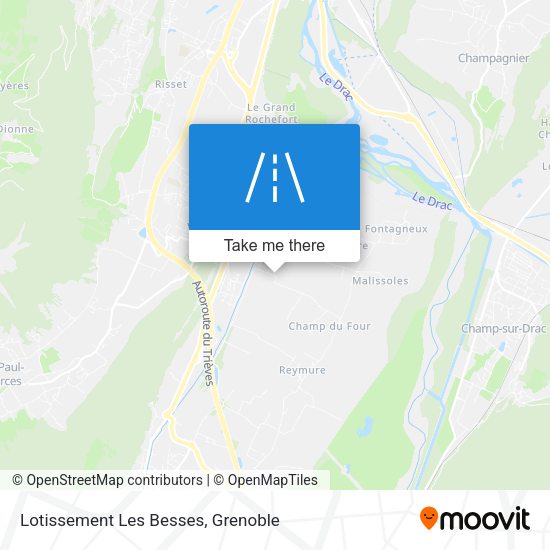 Lotissement Les Besses map