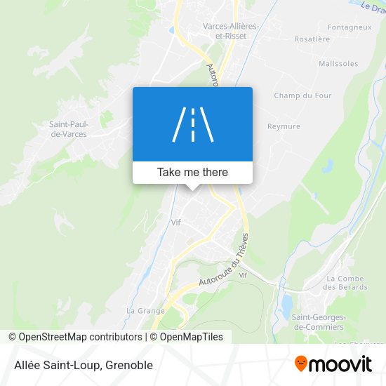 Allée Saint-Loup map