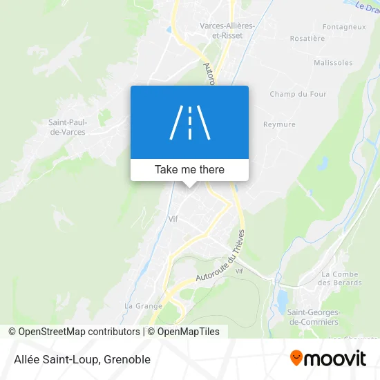 Allée Saint-Loup map