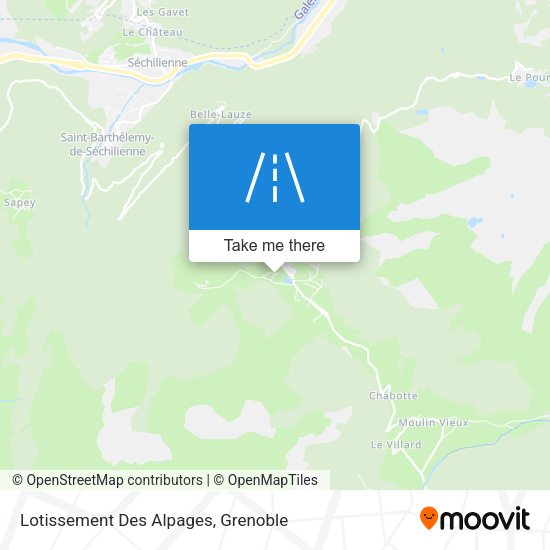 Lotissement Des Alpages map