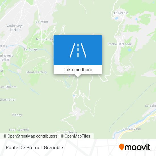 Route De Prémol map