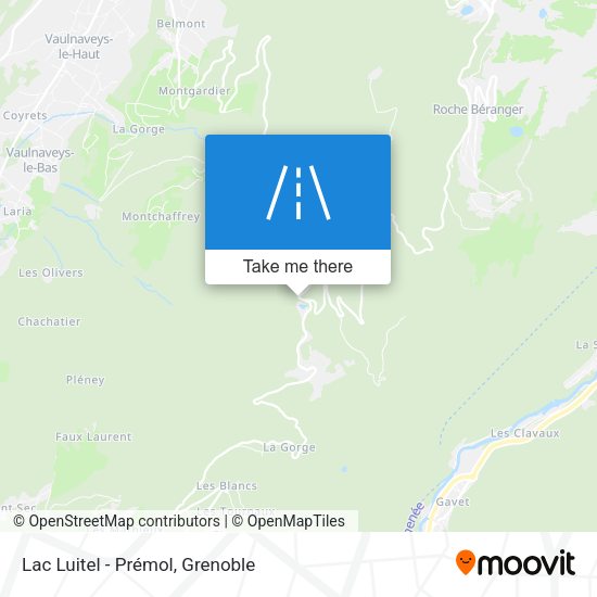 Lac Luitel - Prémol map