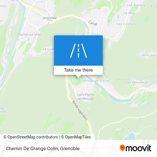 Chemin De Grange Colin map