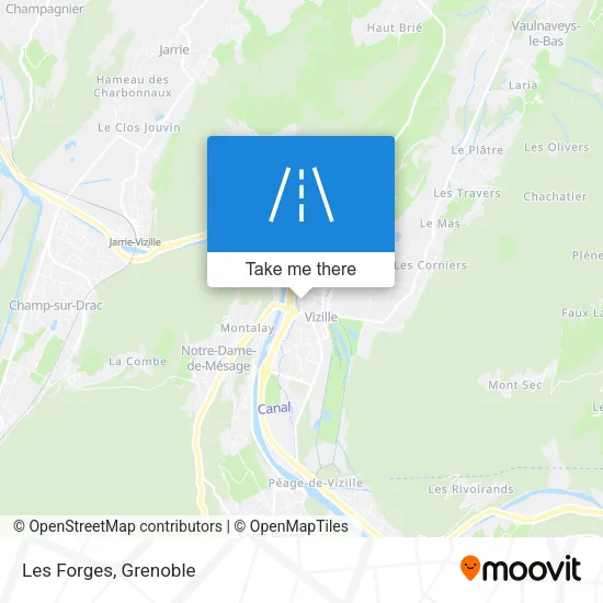 Les Forges map