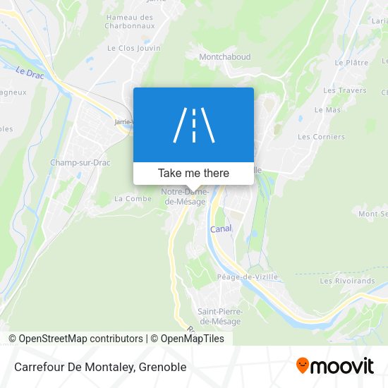 Carrefour De Montaley map