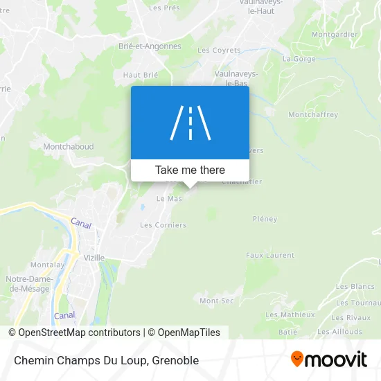 Chemin Champs Du Loup map