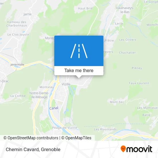 Chemin Cavard map