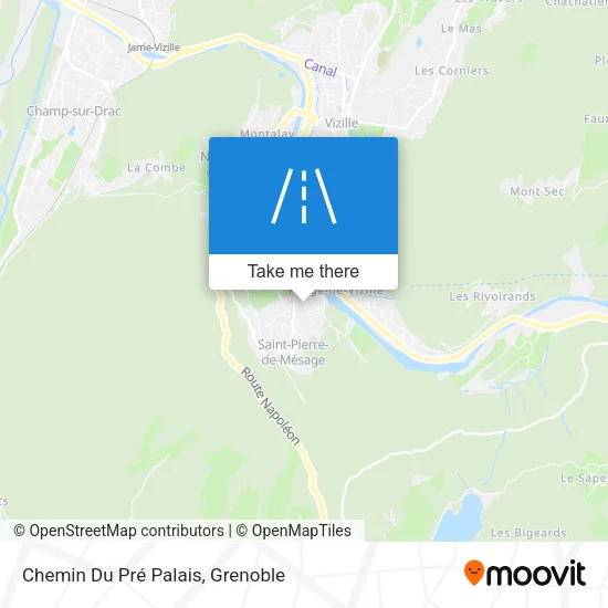 Chemin Du Pré Palais map