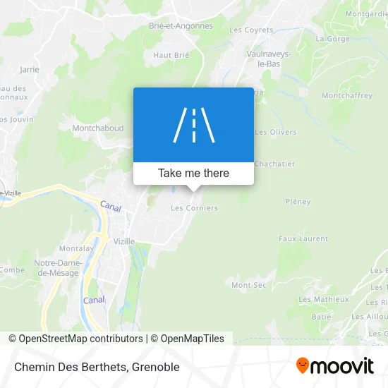 Chemin Des Berthets map