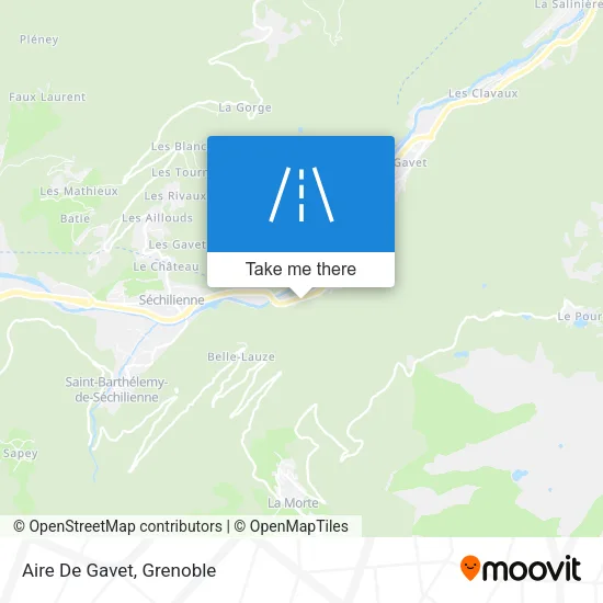 Aire De Gavet map
