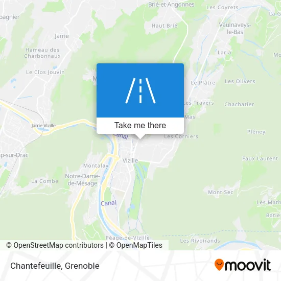 Chantefeuille map