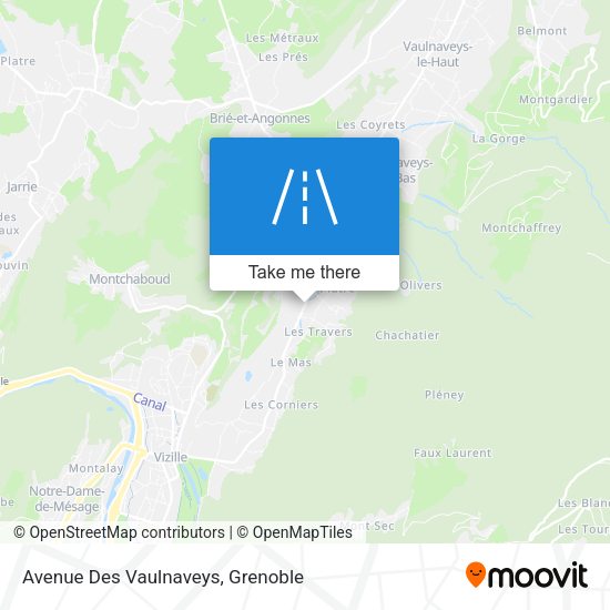 Avenue Des Vaulnaveys map