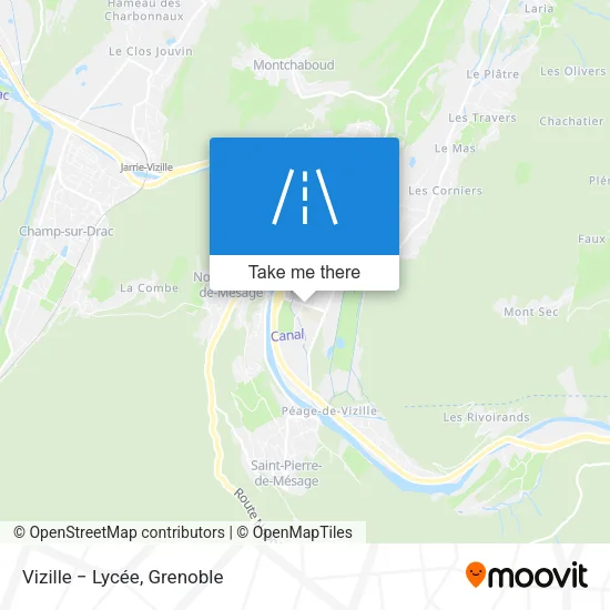 Vizille − Lycée map