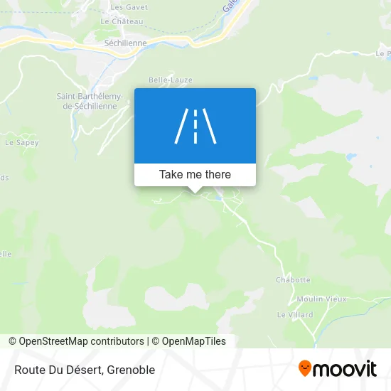 Route Du Désert map