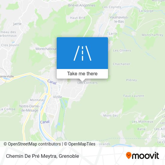 Chemin De Pré Meytra map